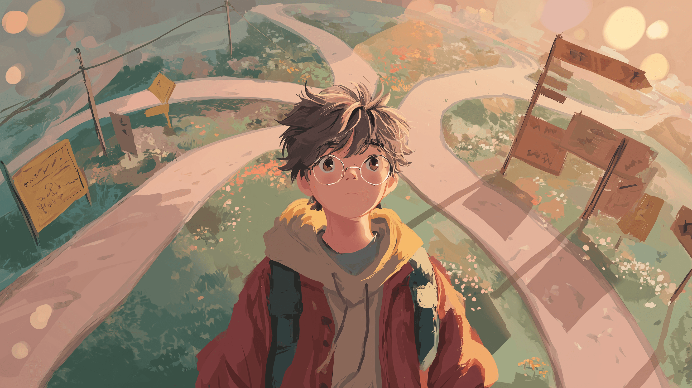 View of Kumi showing alternate narrative routes within a conversation.